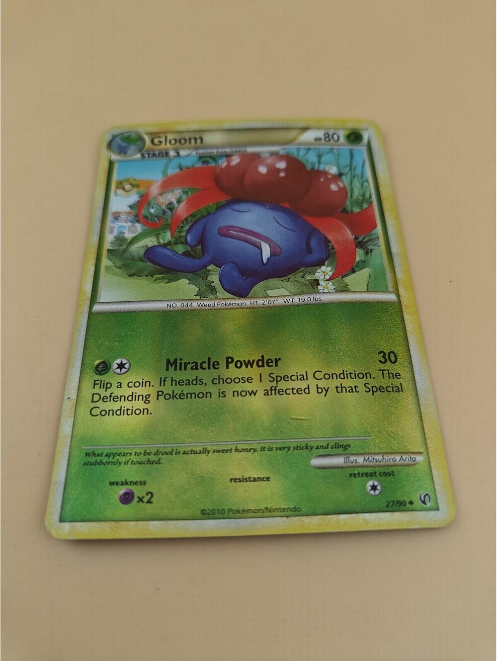 Pokemon Gloom 27/90 Reverse Holo Uncommon Undaunted 2010 TCG Card LP